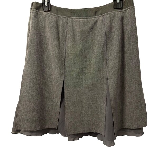 Etcetera Womens Grey A-Line Skirt Size 6 Polyester Viscose Blend - Picture 10 of 12
